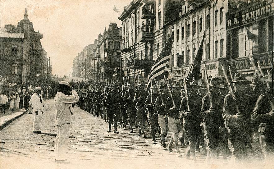 Американцы тоже тянуть не стали: их экспедиционный корпус высадился во Владивостоке летом 1918-го  
