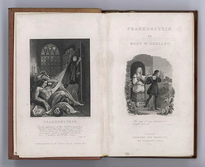 Титульный лист романа Мэри Шелли &quot;Франкенштейн&quot;. Лондон, 1831 
