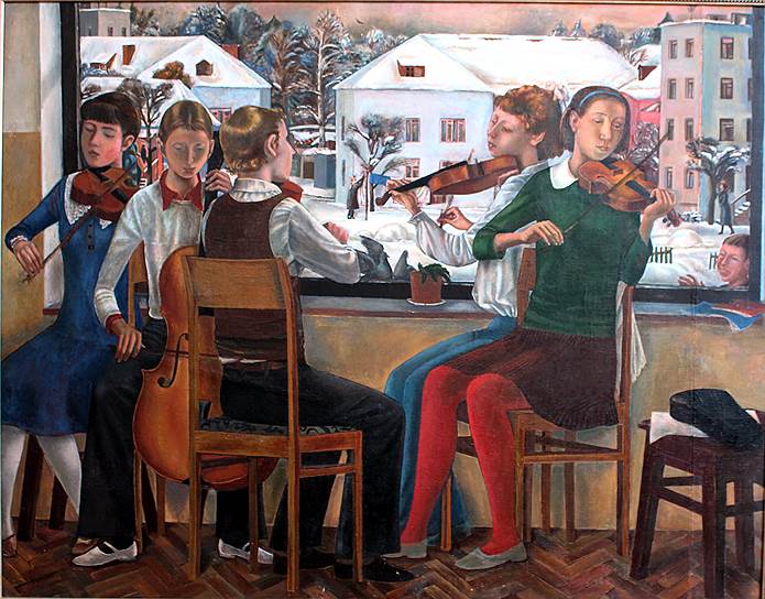 Виктор Русанов. «В музыкальной школе». 1976 год