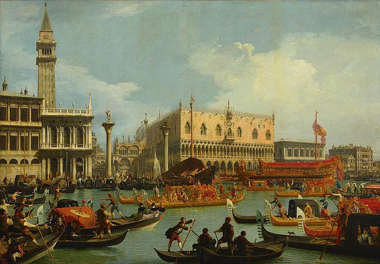 Джованни Антонио Каналь, прозванный Каналетто. «Возвращение Бучинторо к молу у Дворца дожей». Ок. 1730 года
