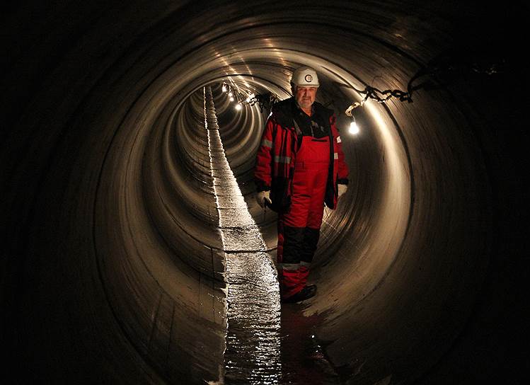 Строительство тоннеля под Сайменским каналом для прокладки трубы газопровода «Северный поток»