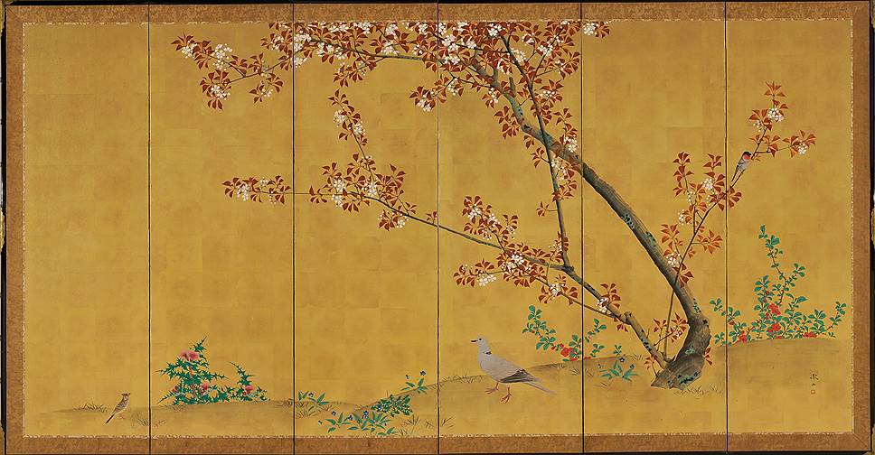 Китагава Утамаро (1753 (?) — 1806). «Красавица Окита из чайного домика Нанивая.» Двусторонняя гравюра
