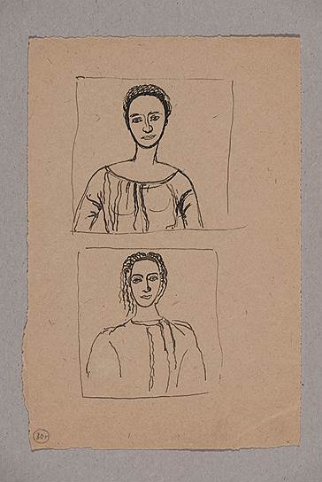 Два женских портрета. Конец 1920-х — начало 1930-х годов
