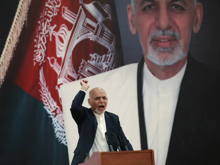Президент Афганистана Ашраф Гани во время выступления перед представителями сил правопорядка. Отступать ему некуда