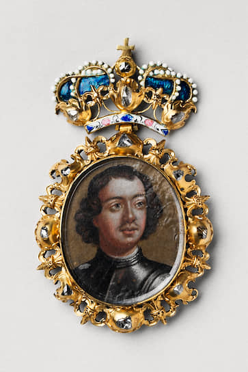 Свои миниатюры работы гравера Георга Фридриха Динглингера Петр любил дарить монархам как «визитки» (1712 год, Художественные собрания Дрездена)
