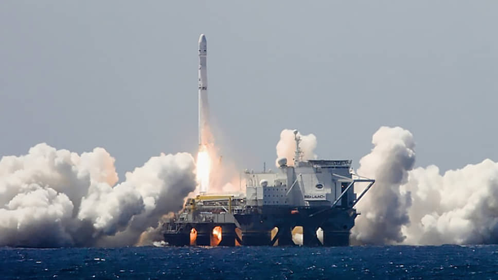 Пуск ракеты-носителя «Зенит-3SL» со стартовой платформы «Одиссей» в Тихом океане
