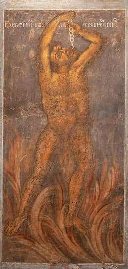Фрагмент фрески (1789) из церкви Воскресения Христова в Пучеже (артель Дмитрия Иконникова, Ярославль)