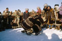 Борьба на празднике оленеводов в селе Новорыбная, Таймыр
