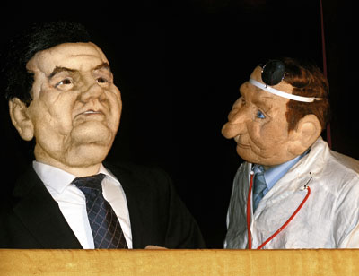 Янукович и Кучма в программе украинских кукол