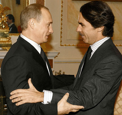 Владимир Путин и Хосе Мария Аснар: долгожданный контакт