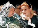Ясир Арафат с женой