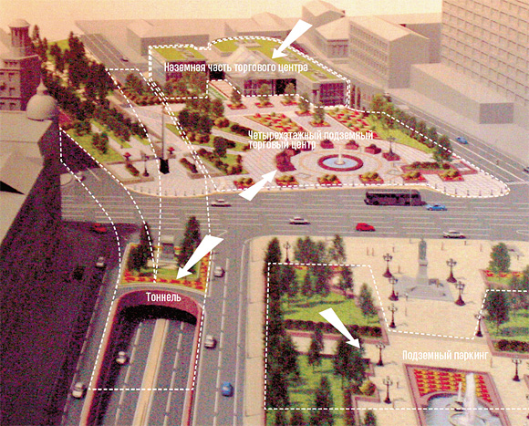 Пушкинская площадь - новейшая версия (план реконструкции, предложенный турецким инвестором)