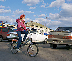 Велосипед в Шигонах - самое популярное средство передвижения...