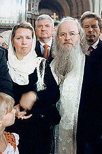 Светлана Медведева со своим духовным отцом Владимиром Волгиным