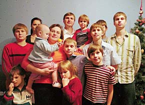 Семья пастора протестантской церкви «Слово Божье» Владимира Седнева