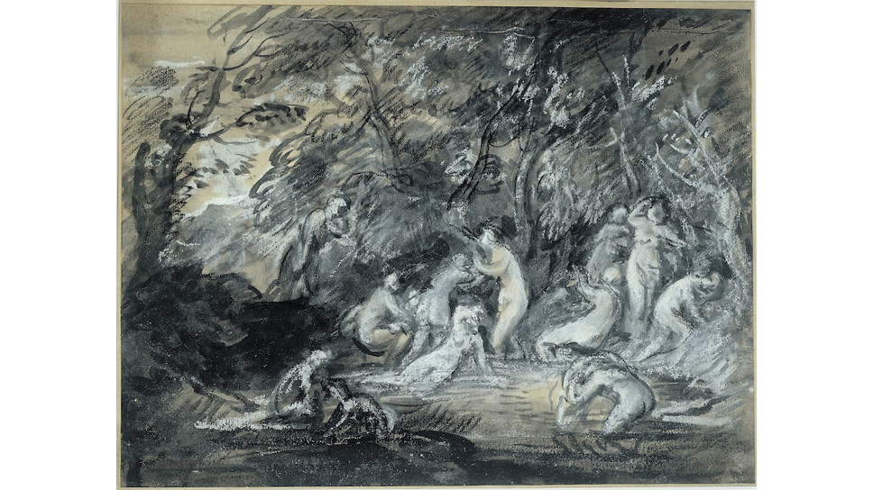 Томас Гейнсборо, «Диана и Актеон. Эскиз», ок. 1784, Дом-музей Гейнсборо, Садбери, Саффолк
