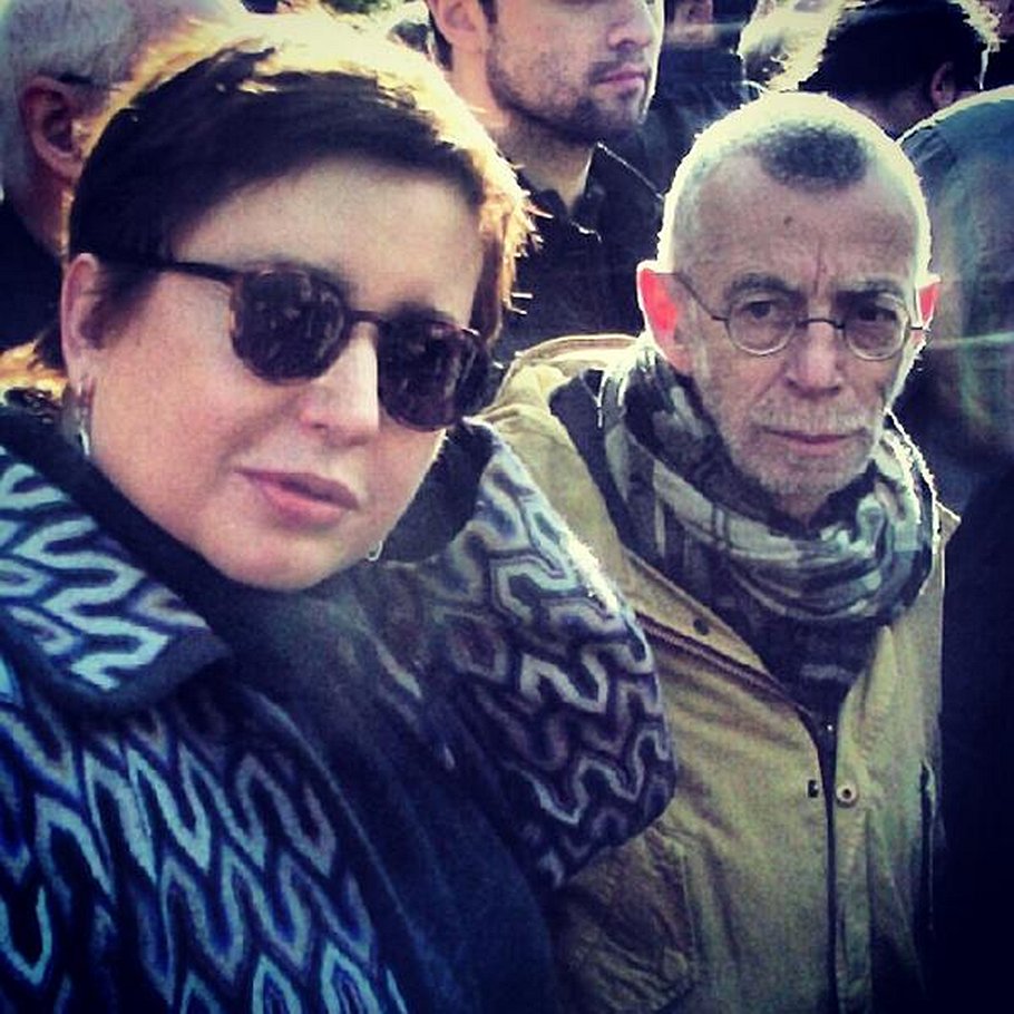Поощрительный приз 
Денис Гольдман 
Ольга Романова и Лев Рубинштейн во время митинга на Трубной площади – октябрь 2012 
