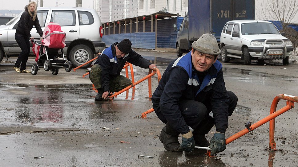 Московский асфальт. Парковка Госдумы.