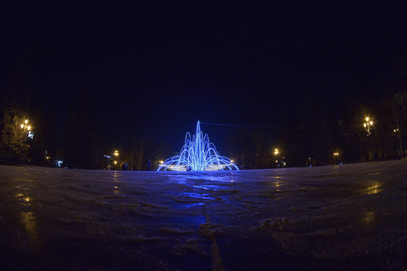 Новогодняя иллюминация в Челябинске
