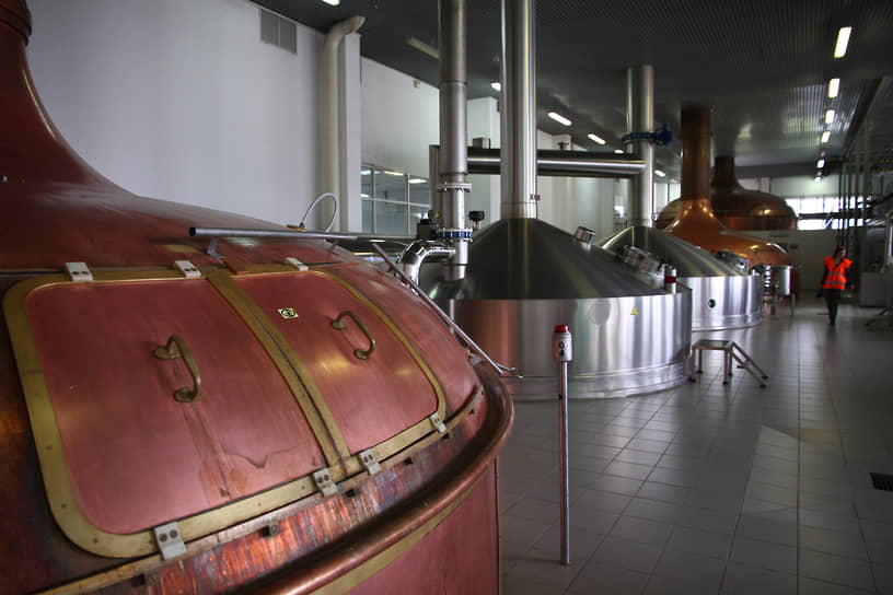 Пивоваренное оборудование на пивзаводе "Патра"