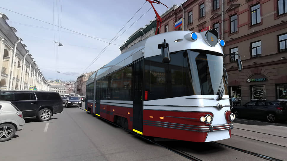 «Уралтрансмаш» показал дизайн ретротрамваев для Санкт-Петербурга

