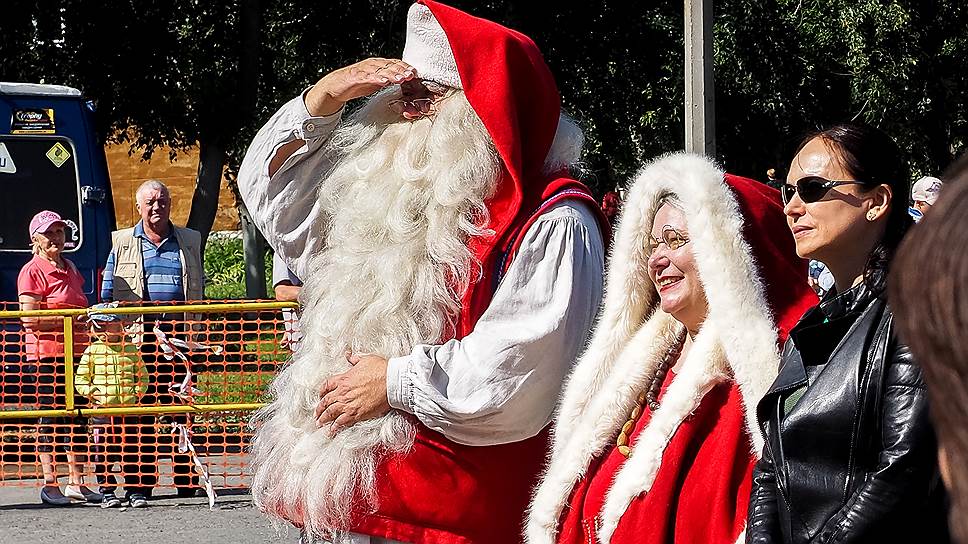 Одним из гостей Ирбитской ярмарки стал Йоулупукки (финский Дед Мороз).