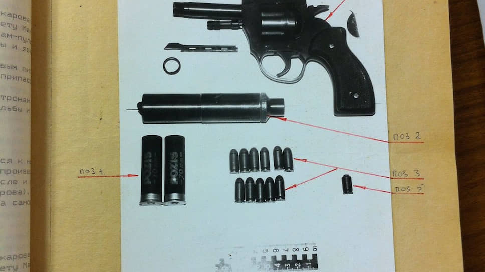 Пистолет из материалов уголовного дела банды ОМОНа в Екатеринбурге
