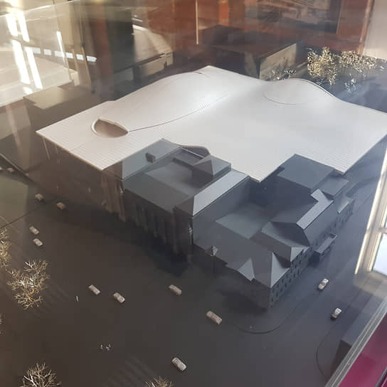 Макет нового концертного зала свердловской филармонии по проекту бюро Zaha Hadid Architects
