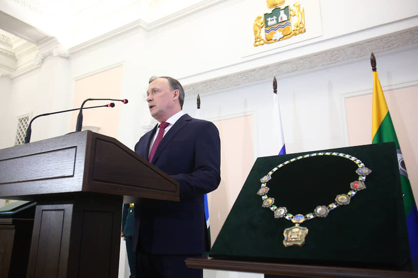 Инаугурация главы Екатеринбурга Алексея Орлова в здании администрации