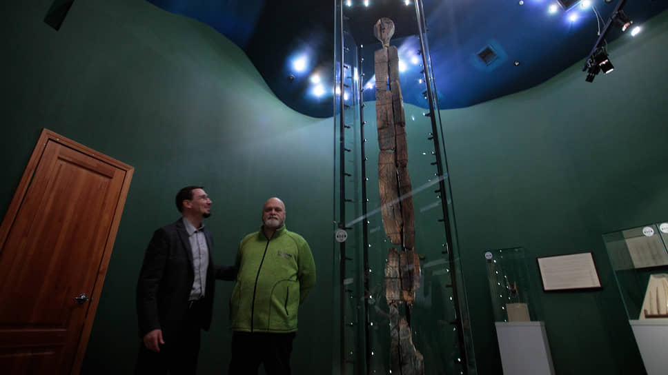 Большой Шигирский идол находится в отдельном зале Музея археологии и истории Среднего Урала