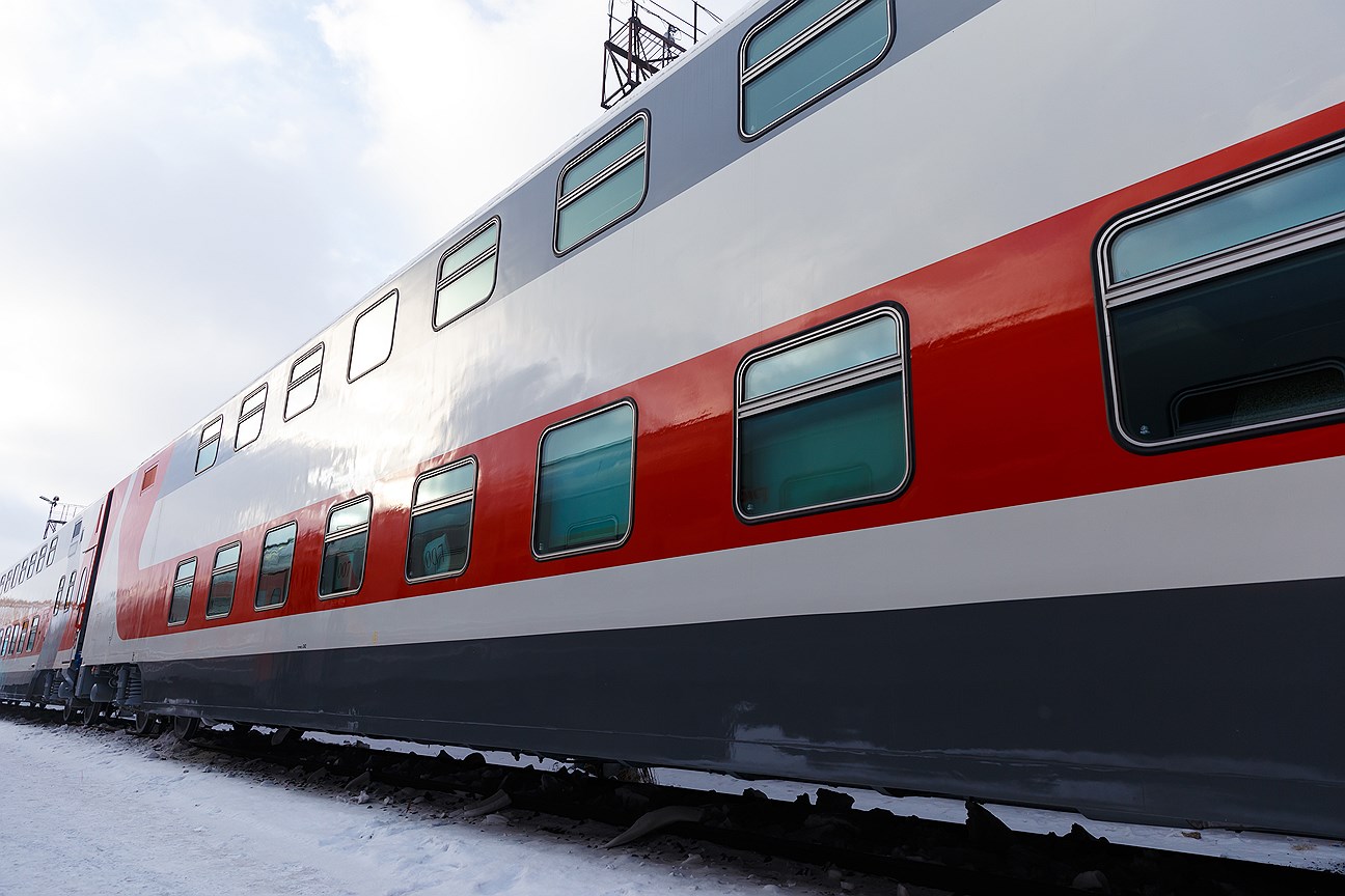 Фото поезд москва казань двухэтажный фото