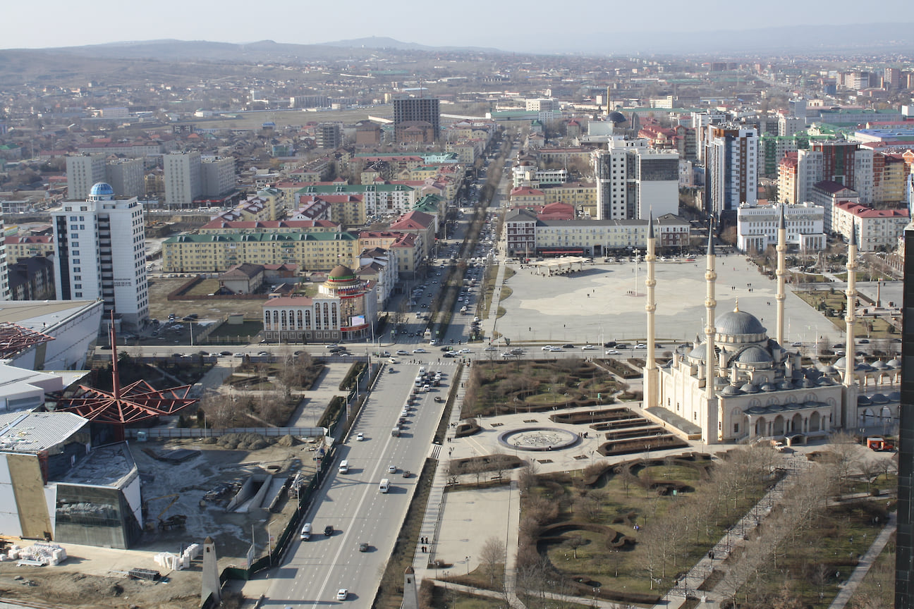 Вид на мечеть &quot;Сердце Чечни&quot;