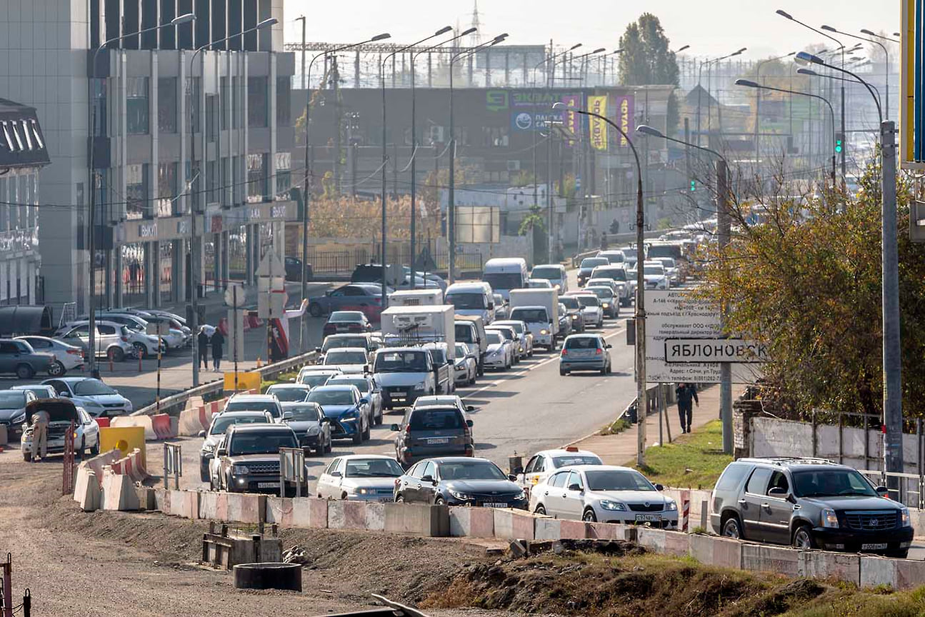 После окончания строительства пробки на въезде в Краснодар останутся в прошлом
