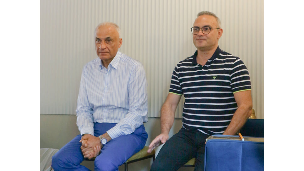 Основатель лаборатории CL LAB и холдинга CL Medical Group Феликс Гамзаев (слева)и один из основателей КубА Клуба Александр Полиди
