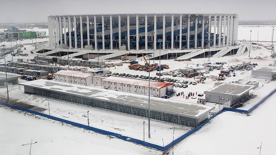 Сейчас на стадионе «Нижний Новгород» завершается чистовая отделка и все работы будут выполнены в срок, заверяет подрядчик