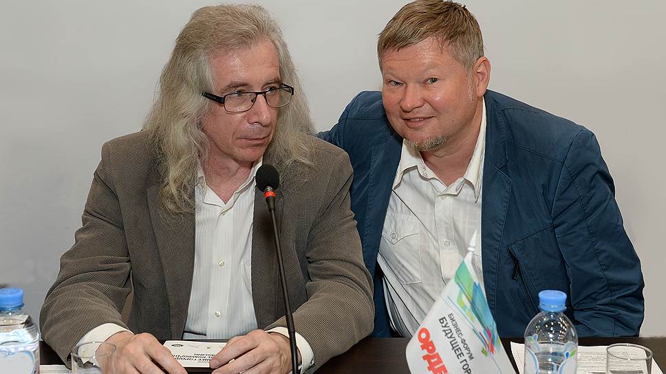Председатель совета директоров компании «Ордер» Руслан Филатов и архитектор Сергей Непомнящий (слева)