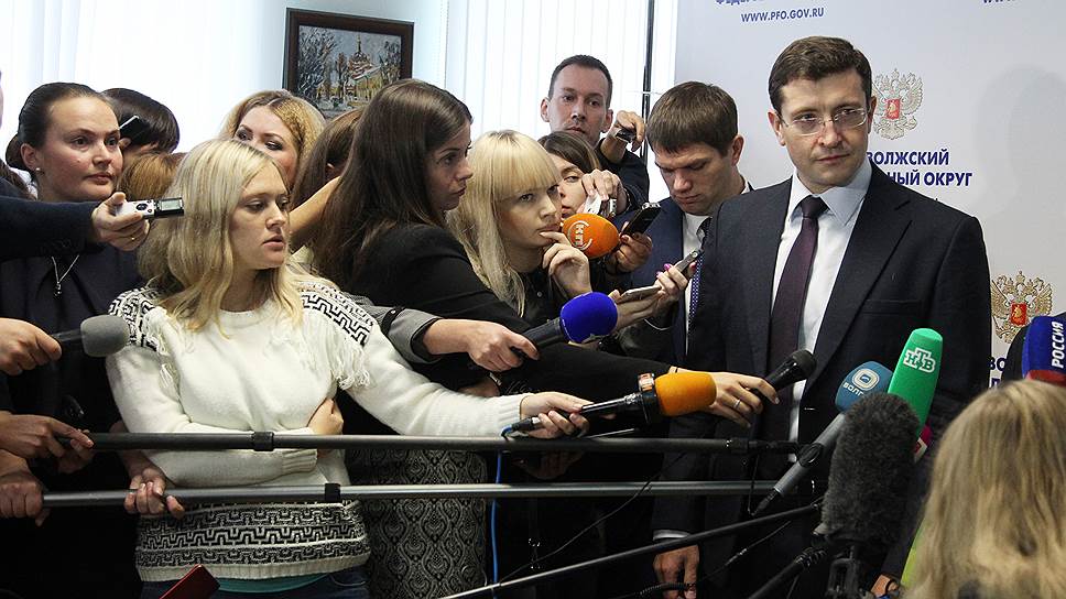 Первое общение врио губернатора Нижегородской области Глеба Никитина с местными СМИ