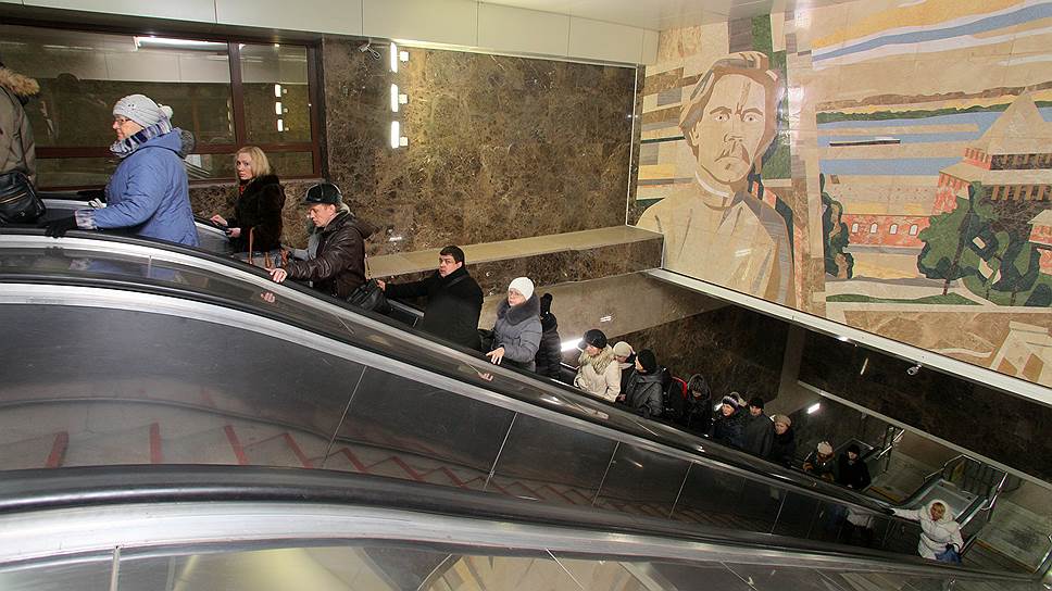Станция нижегородского метрополитена «Горьковская» в 2012 году стала первой в верхней части города
