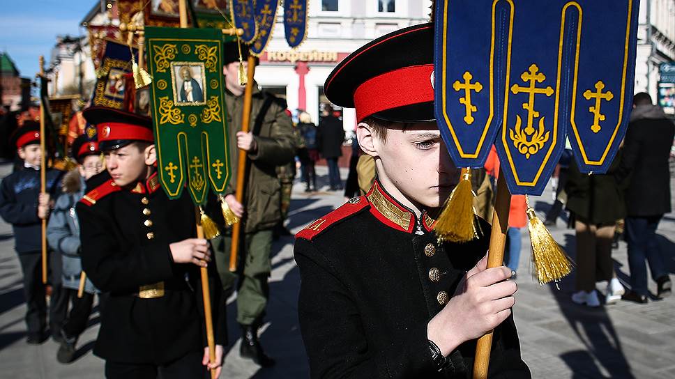 Юные кадеты не смогли остаться в стороне от православного торжества