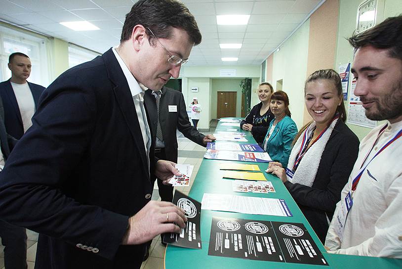 Врио губернатора Нижегородской области Глеб Никитин голосовал в Зеленом городе