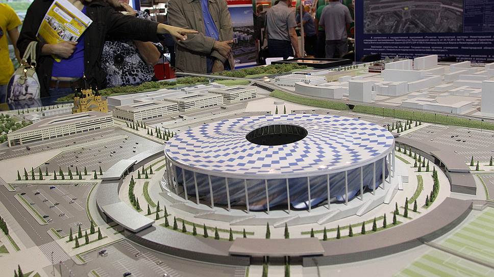 В 2014 году был презентован макет футбольного стадиона «Нижний Новгород»