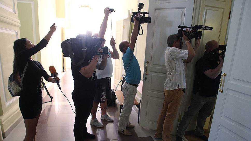 Во время судебного заседания по избранию меры пресечения Дмитрию Панкратову, подозреваемому в убийстве журналиста нижегородской редакции ВГТРК. Август 2018 года