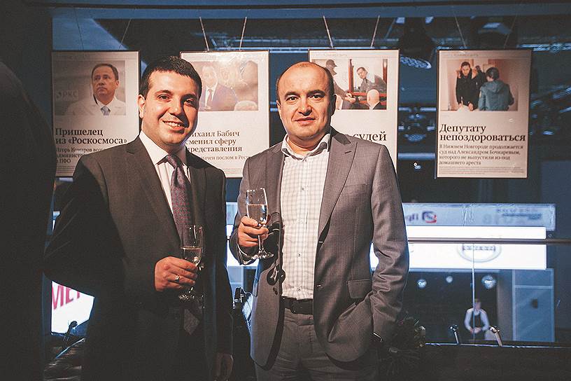 Финансист Карапет Даниелян (слева) и директор Нижегородского отделения компании «МегаФон» Максим Бартыков 