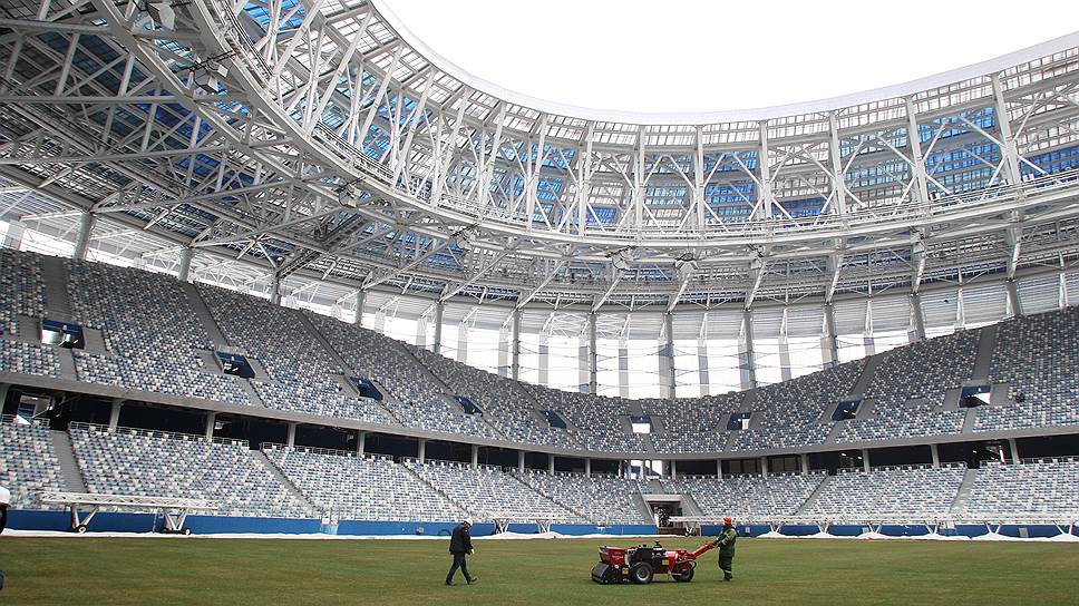 Сейчас стадион, построенный к чемпионату мира по футболу, является самым крупным объектом на Стрелке