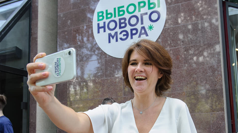 Кандидат на выборах мэра Новосибирска Наталья Пинус
