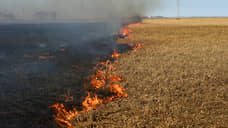 Пожарные тушат пал сухой травы на площади около 10 тыс. кв. м в Хакасии