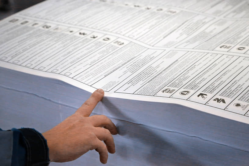 Проверка напечатанных избирательных бюллетеней в типографии АО «Советская Сибирь» для проведения выборов депутатов Законодательного собрания Новосибирской области