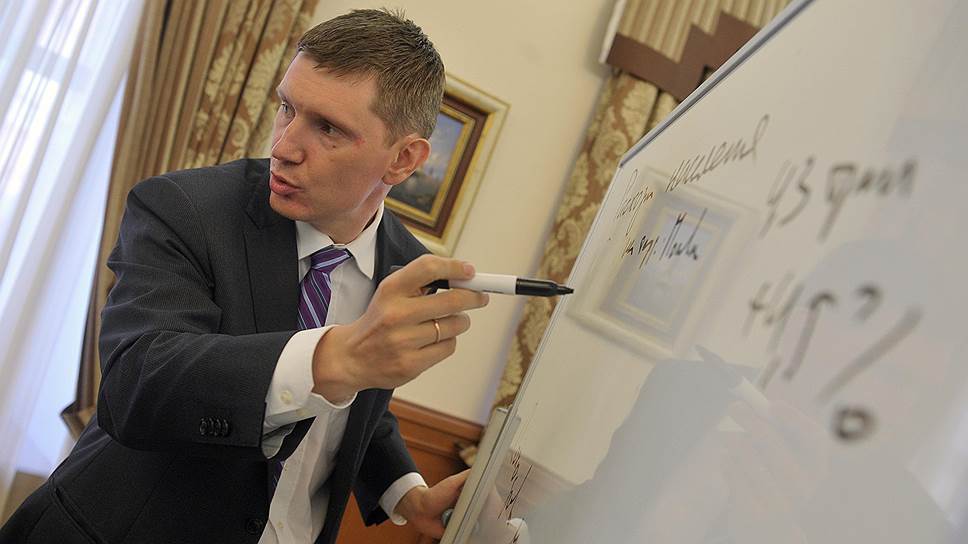 Министр правительства Москвы, Максим Решетников в рабочем кабинете, 2015 год