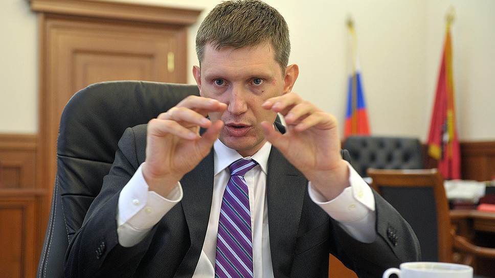 Глава департамента экономической политики Максим Решетников во время интервью