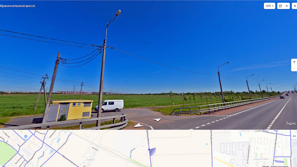 Скриншот с ресурса Яндекс-карты. Земельный участок площадью около 59 га в Петродворцовом районе Санкт-Петербурга недалеко от Стрельны